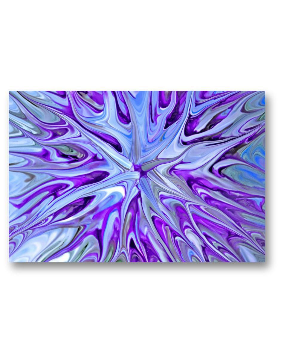 Cuadro decorativo Abstracto Violeta Cromada