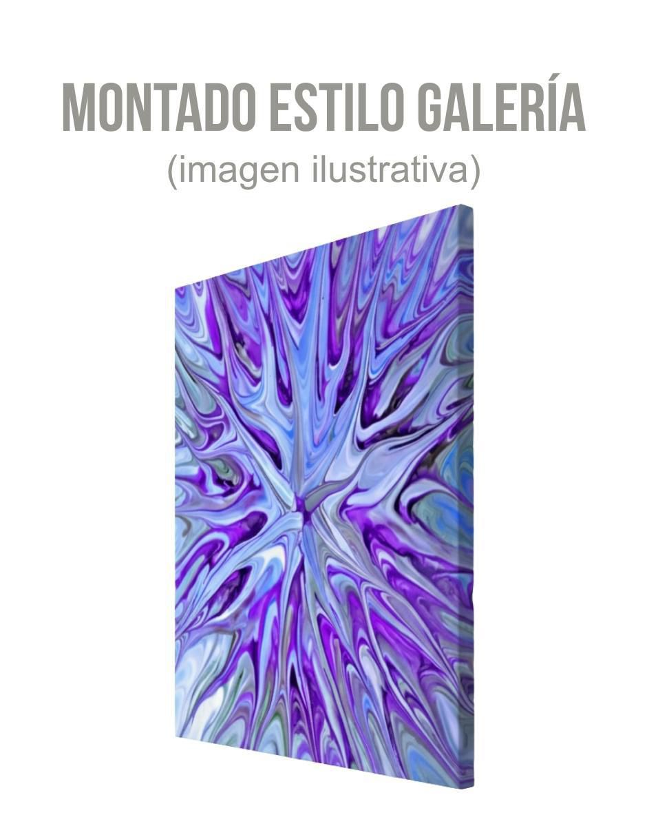 Cuadro decorativo Abstracto Violeta Cromada 3