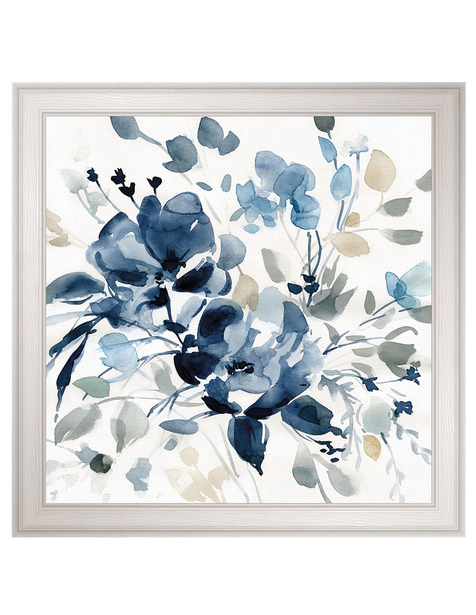Cuadro decorativo Jardín Índigo Ii De Carol Robinson técnica mixta