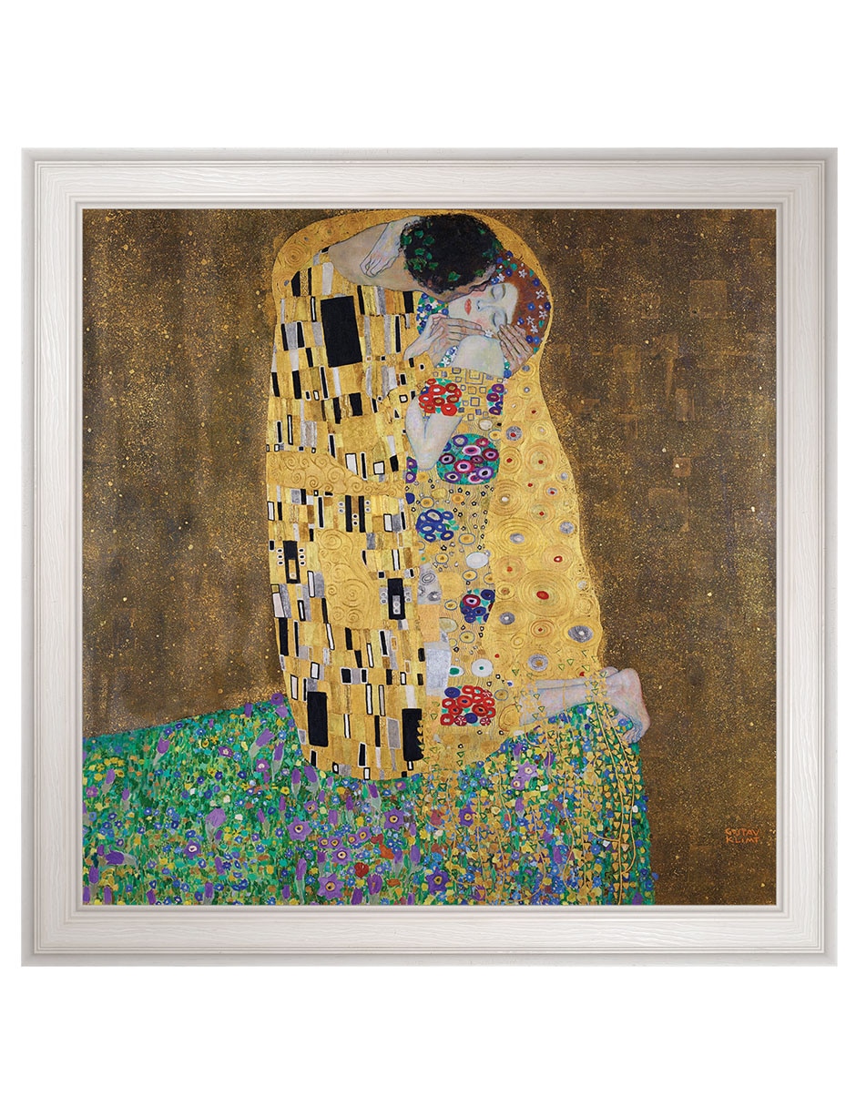 Cuadro decorativo El Beso De Gustav Klimt técnica mixta