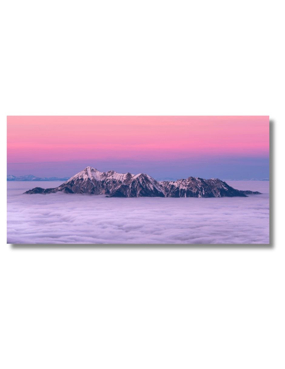 Cuadro decorativo Paisaje Ocaso Alpino Cuadro decorativo Paisaje Ocaso Alpino