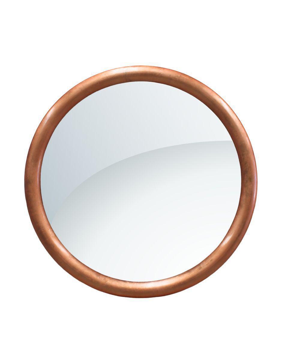Espejo circular Aura cobre