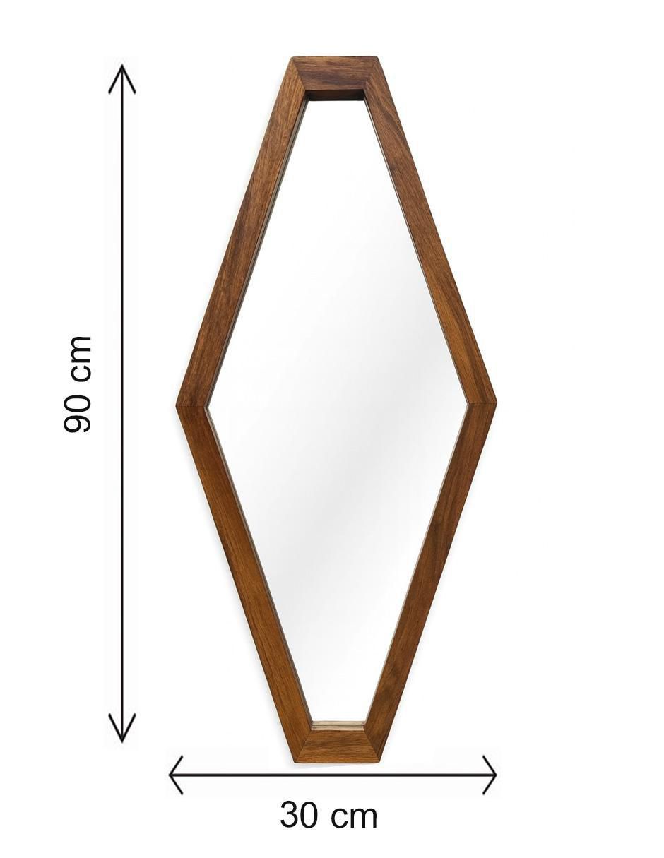 Espejo geométrica diamante 4