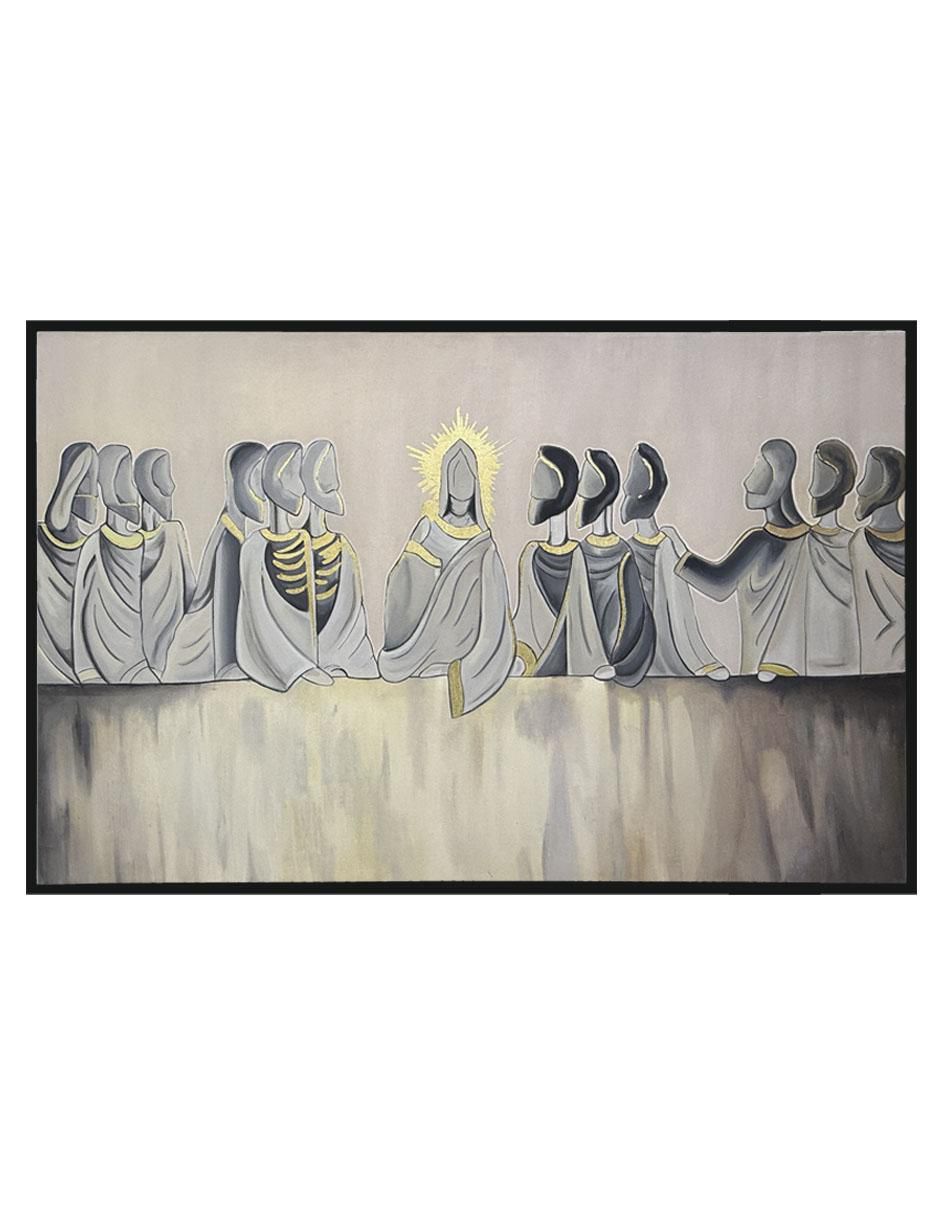 Pintura Última Cena técnica mixta Religiosos