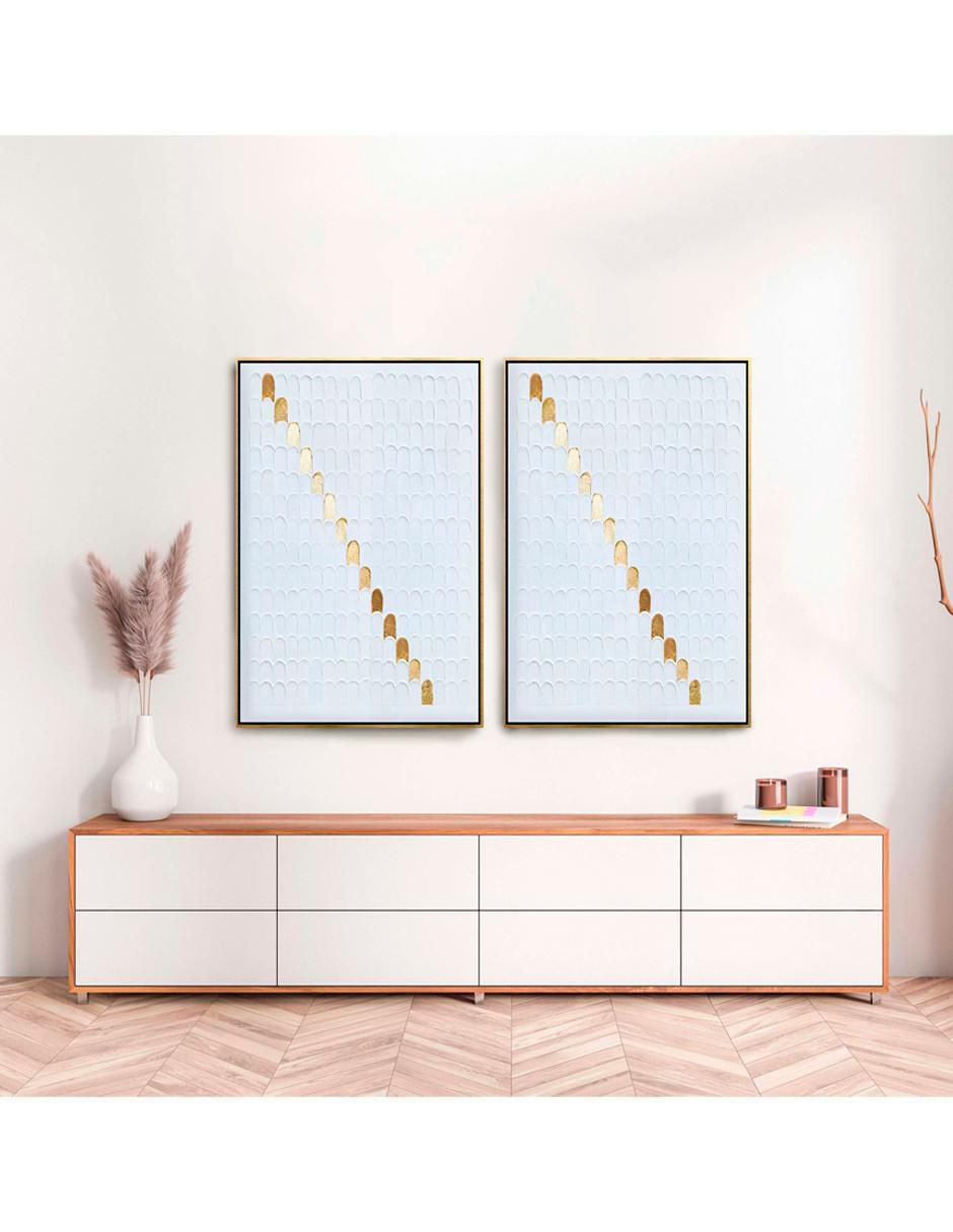 Cuadro decorativo canvas art mx gota con hoja de oro
