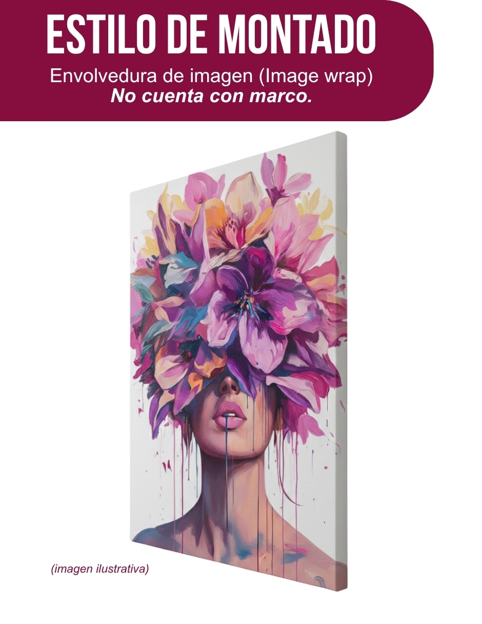 Cuadro decorativo Abstracto corona floral 3