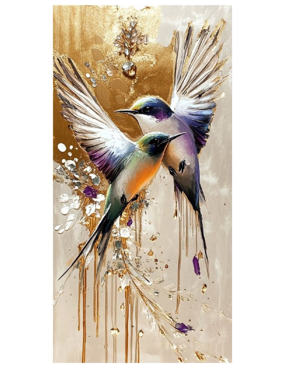 Cuadro decorativo Generica Animal colibríes