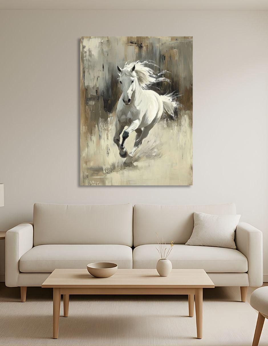 Cuadro decorativo Caballo Blanco 2