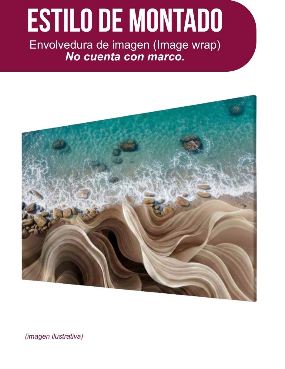 Cuadro decorativo Paisaje Rocas y Mar 7