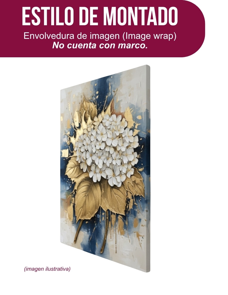 Cuadro decorativo Pétalos Dorados 7