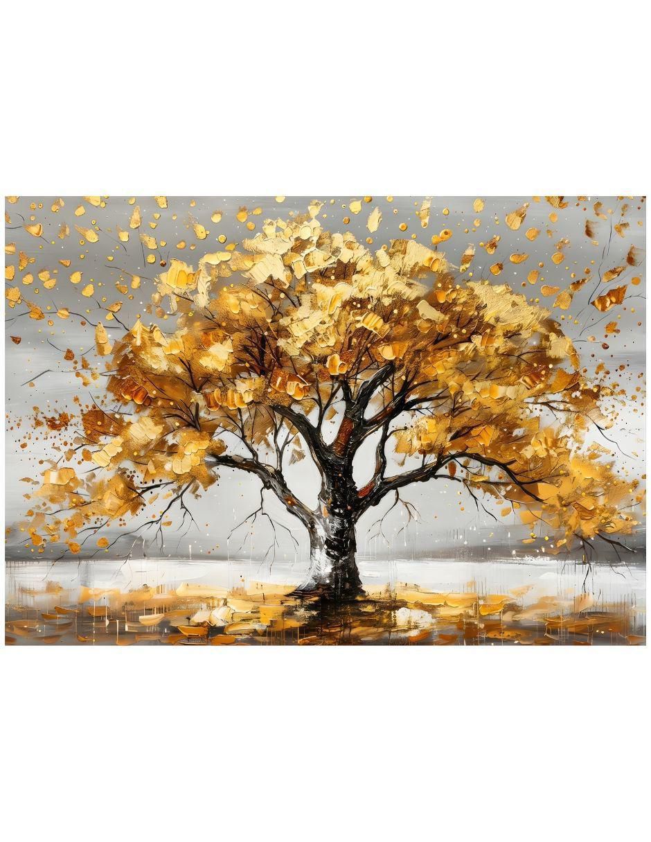 Cuadro decorativo Bosque Dorado 1