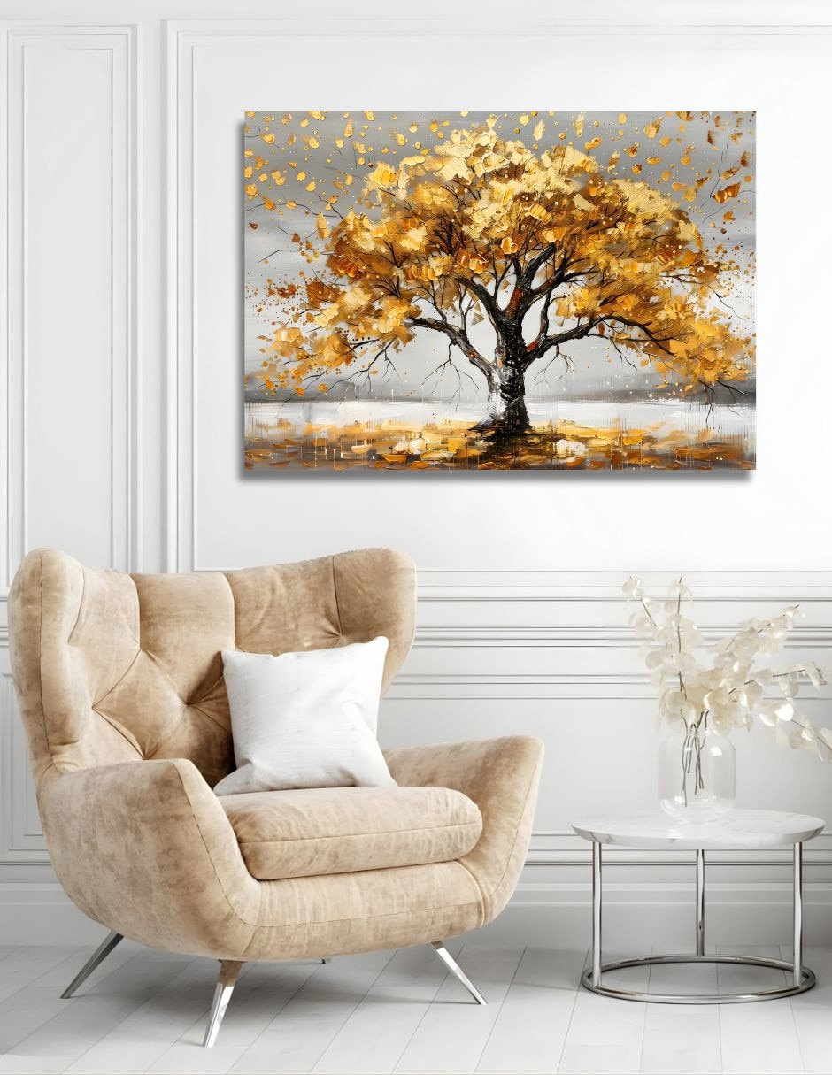 Cuadro decorativo Bosque Dorado 14