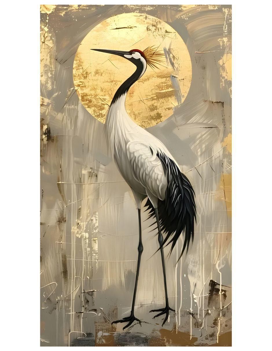 Cuadro decorativo Grulla Real 1