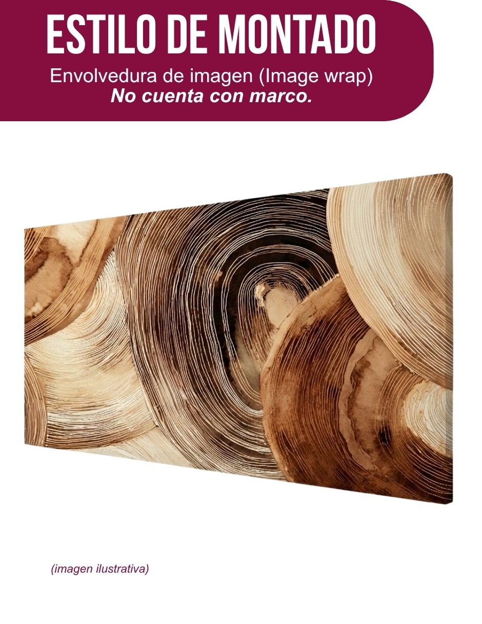 Cuadro decorativo Anillos Orgánicos 7