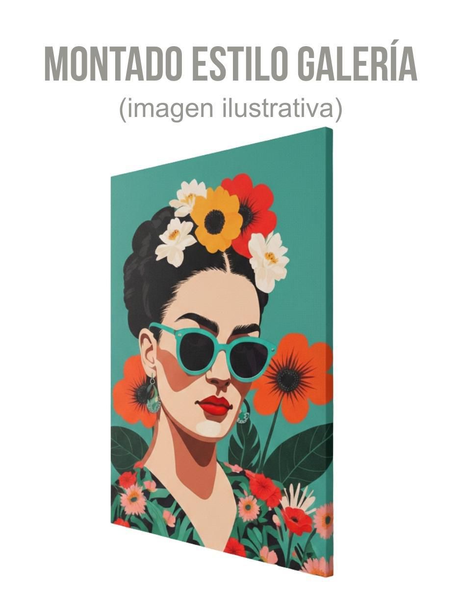 Cuadro decorativo Impreso Abstracto 60x80cm Frida Kahlo 3