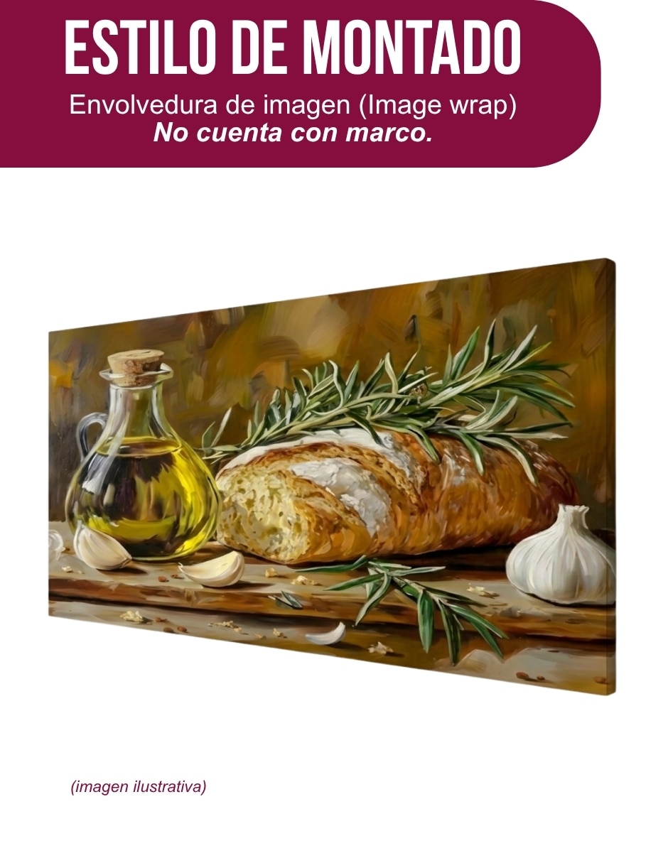 Cuadro decorativo Generica Impresión Culinaria Mediterranea