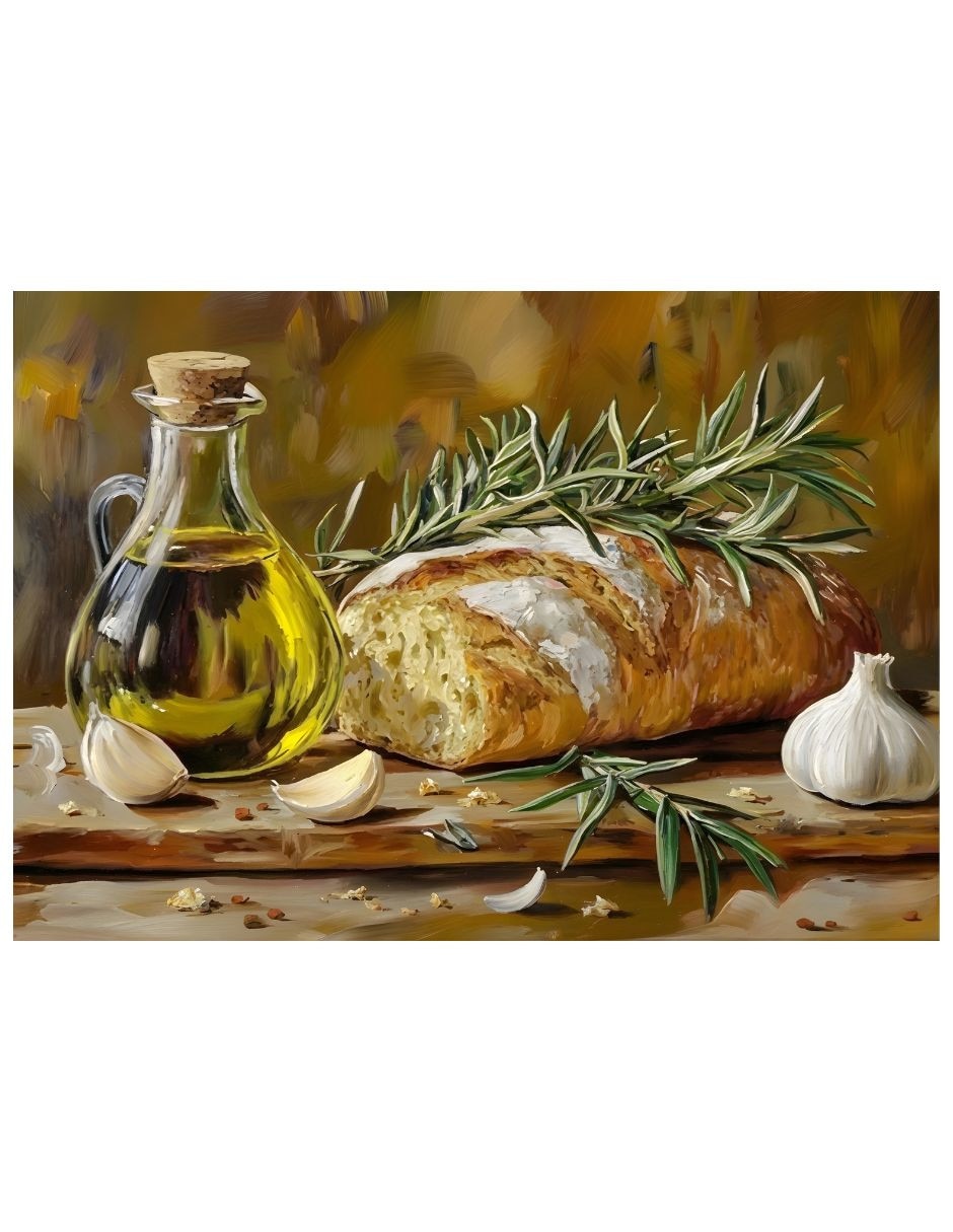 Cuadro decorativo Impresión Culinaria Mediterranea