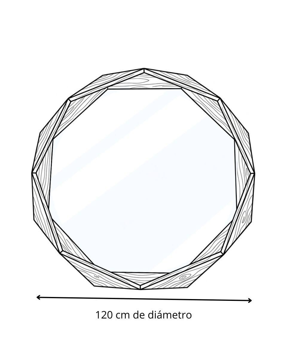 Espejo geométrica prismática 4