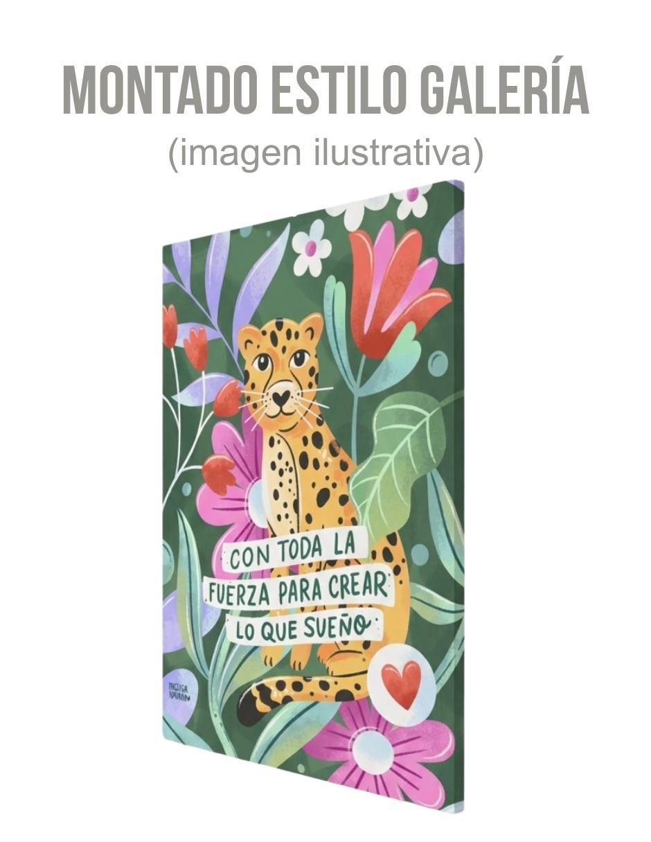 Cuadro decorativo Frase Motivadora Con Toda La Fuerza Para Crear 3
