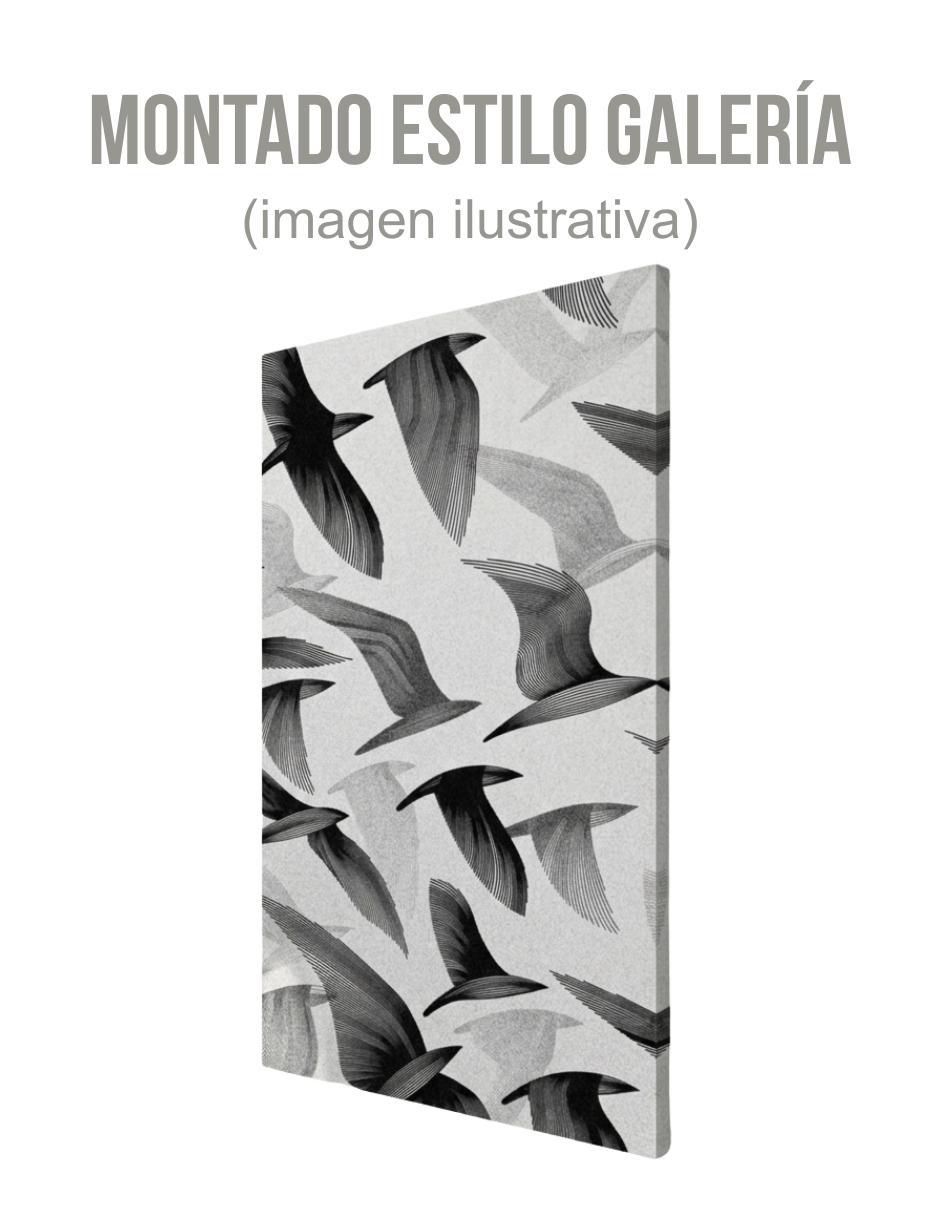 Cuadro decorativo Animales Abstracto Aves Negras Impreso 3