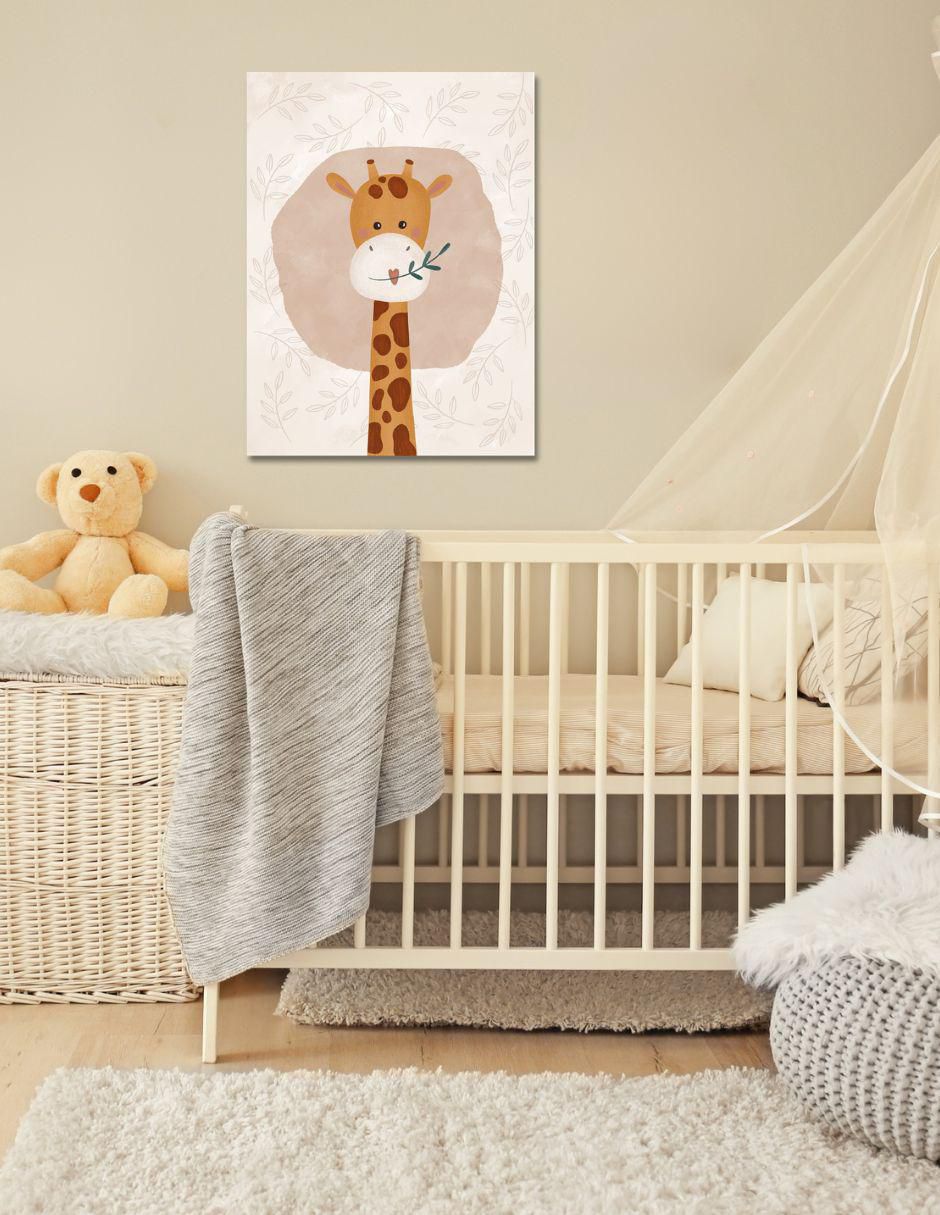 Cuadro decorativo Generica Jirafa bebé impreso