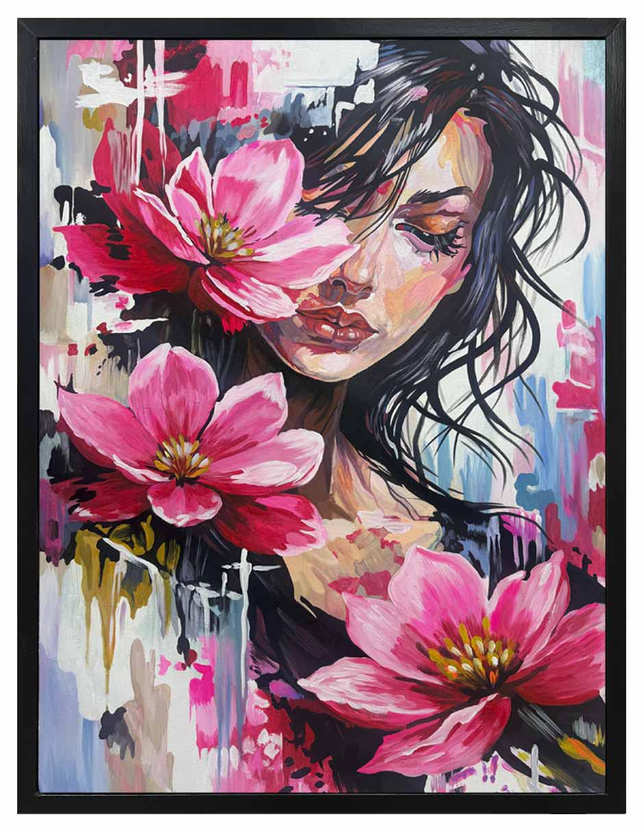 Pintura woman beauty ii 'técnica' técnica mixta jackies mirrors flores Pintura woman beauty ii 'técnica' técnica mixta jackies mirrors flores