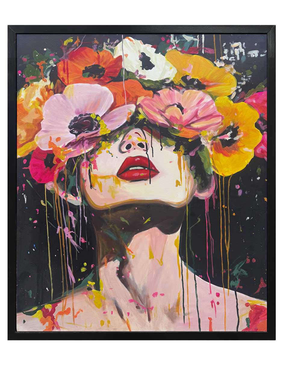 Pintura florecer 'técnica' técnica mixta jackies mirrors flores Pintura florecer 'técnica' técnica mixta jackies mirrors flores