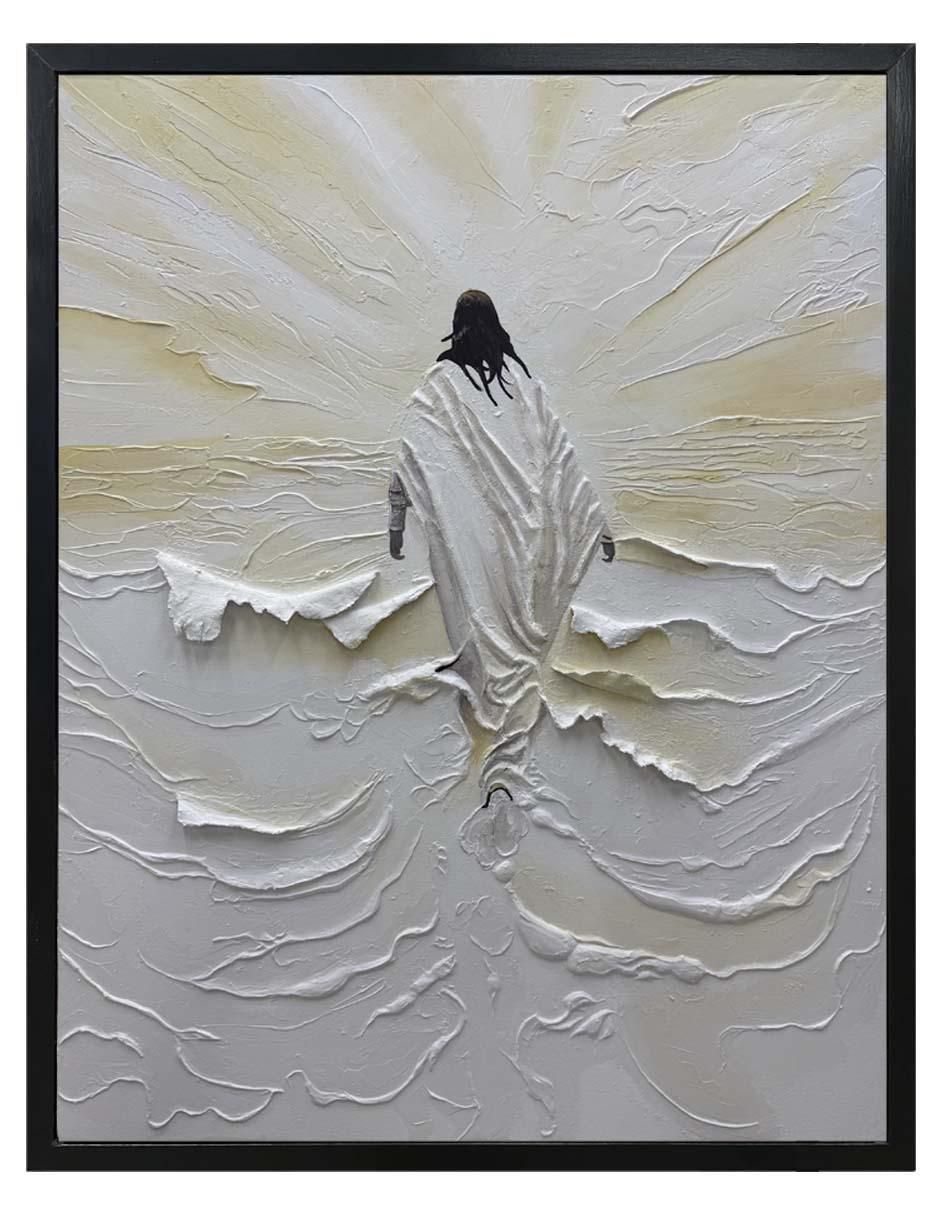 Pintura jesús 'técnica' técnica mixta jackies mirrors religiosos Pintura jesús 'técnica' técnica mixta jackies mirrors religiosos