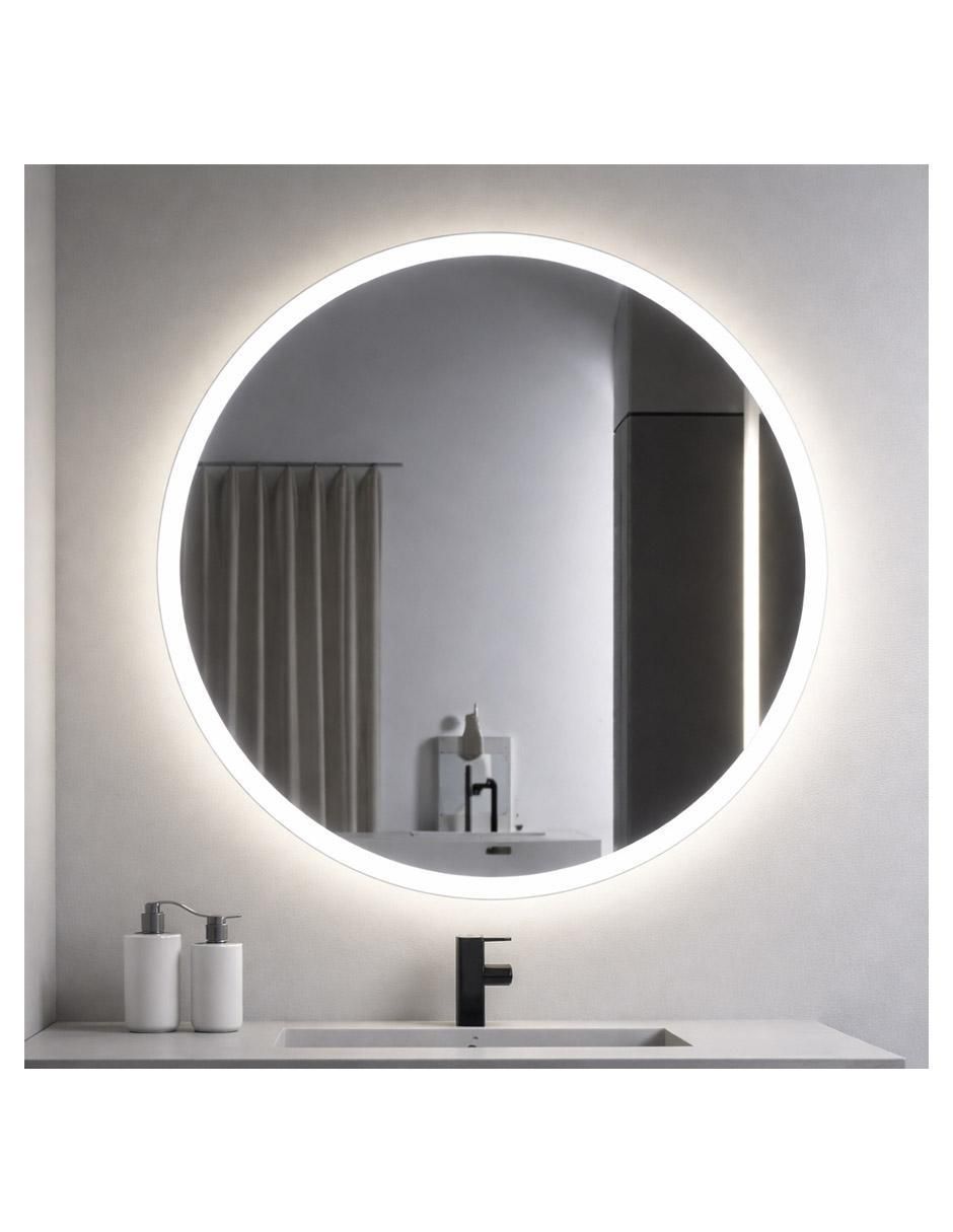 Espejo con luz jackies mirrors circular esmerilado