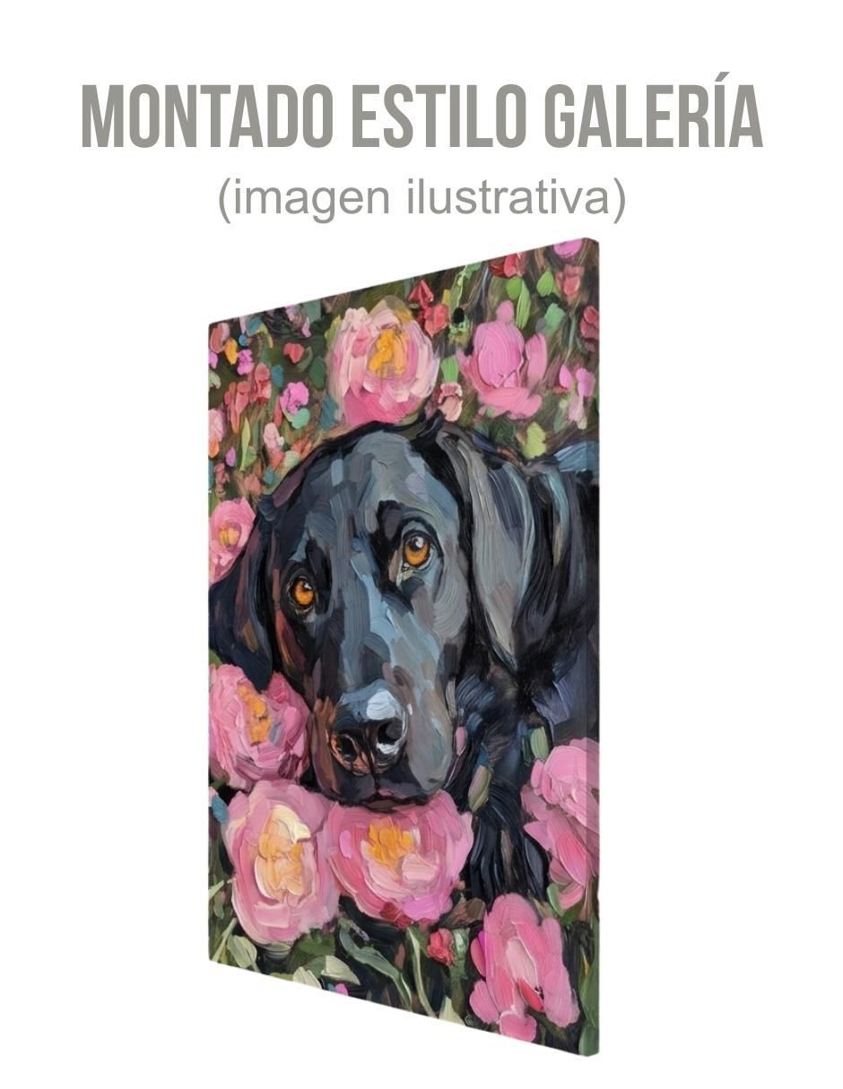 Cuadro decorativo impresión perro labrador