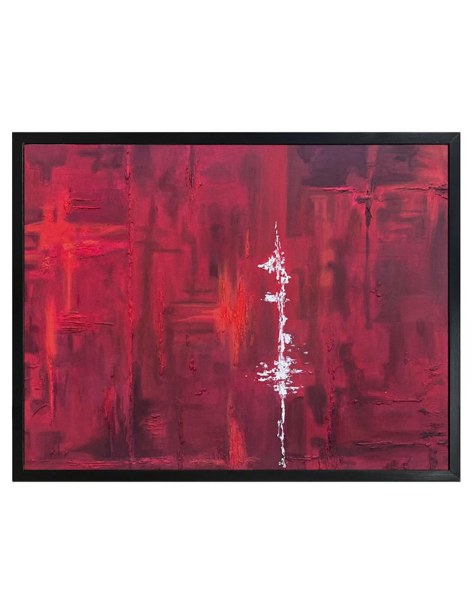Pintura pulso rojo 'técnica' técnica mixta jackies mirrors abstractos Pintura pulso rojo 'técnica' técnica mixta jackies mirrors abstractos