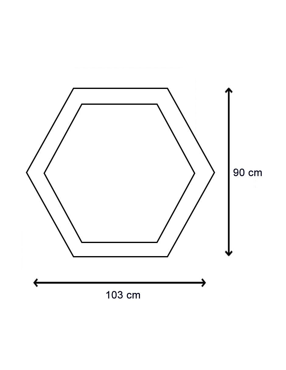 Espejo hexagonal
