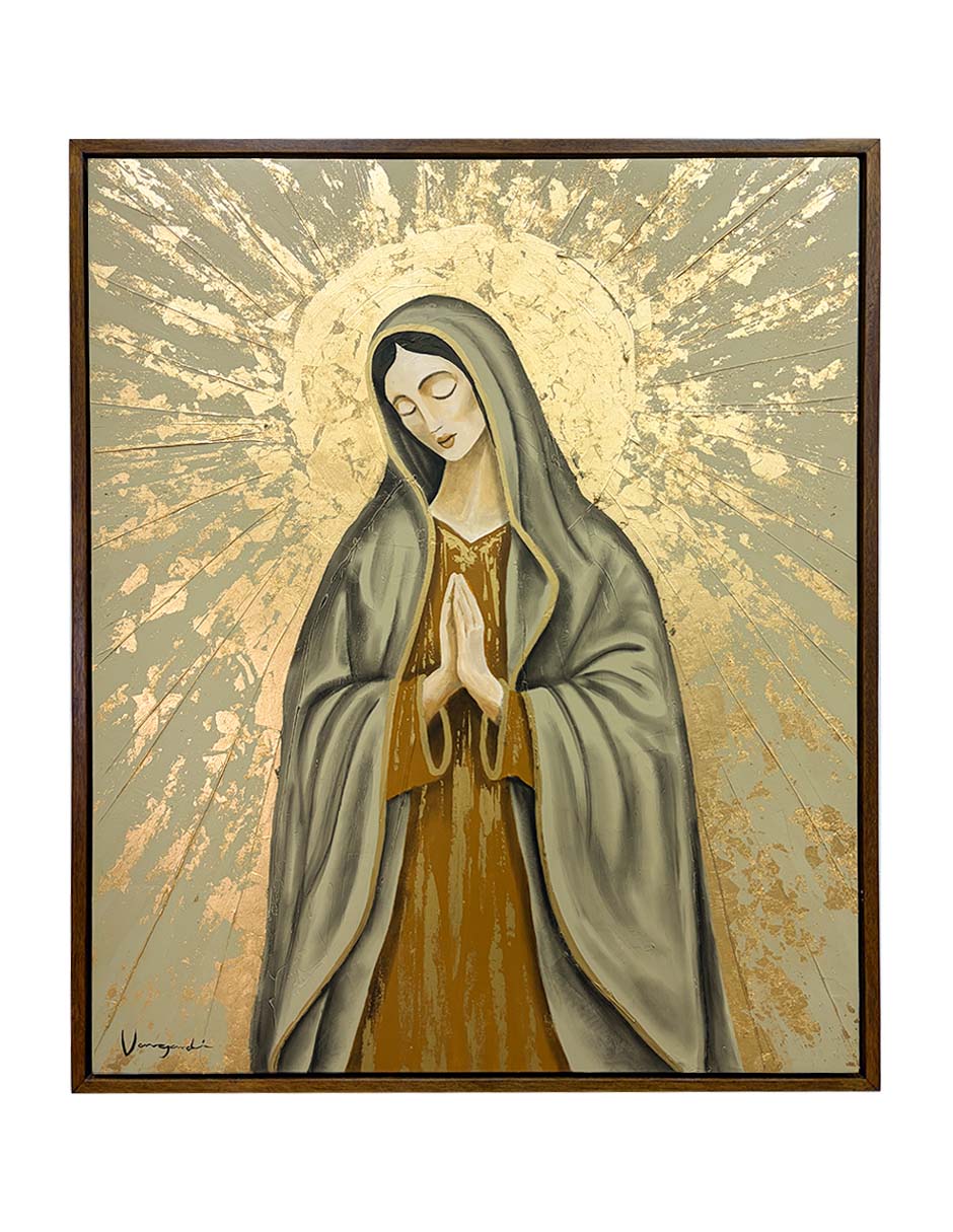 Pintura Guadalupe técnica mixta Pintura Guadalupe técnica mixta