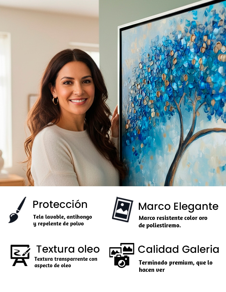 Cuadro decorativo impreso en canvas técnica polioleo ideas creativas 7