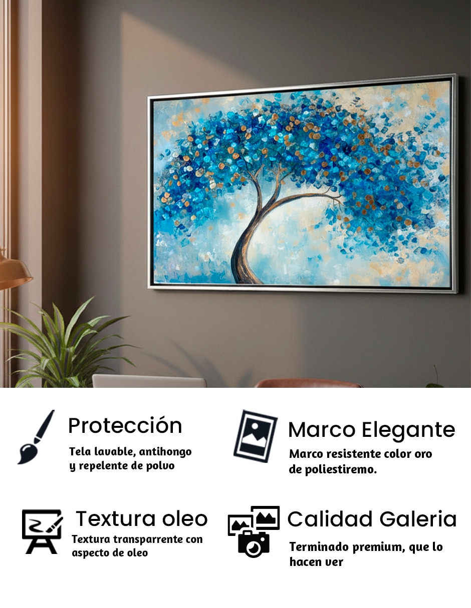Cuadro decorativo impreso en canvas técnica polioleo ideas creativas 3