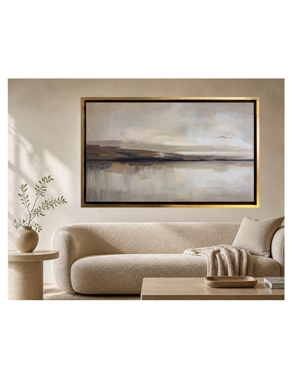 Pintura El Silencio del Horizonte técnica mixta 3
