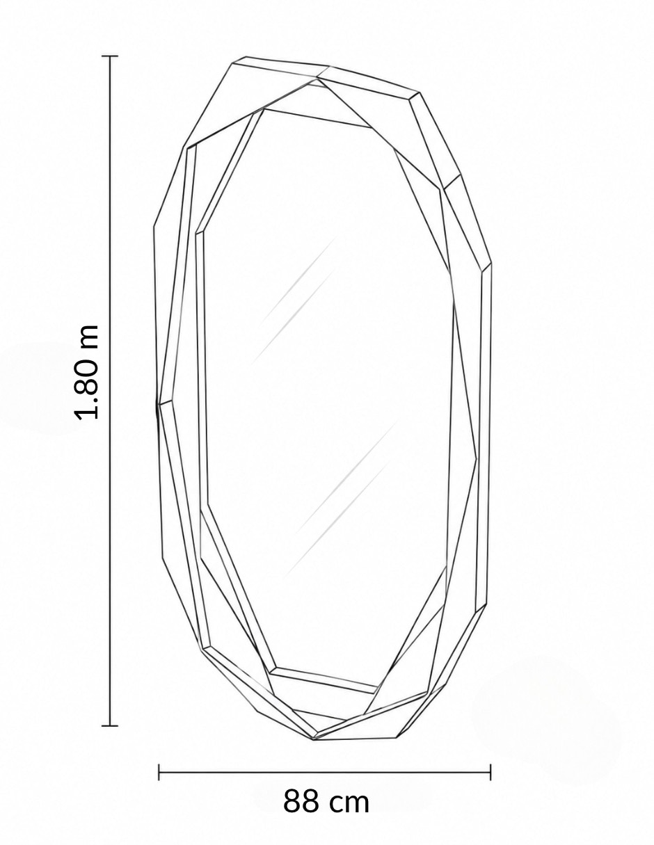 Espejo geométrica 8