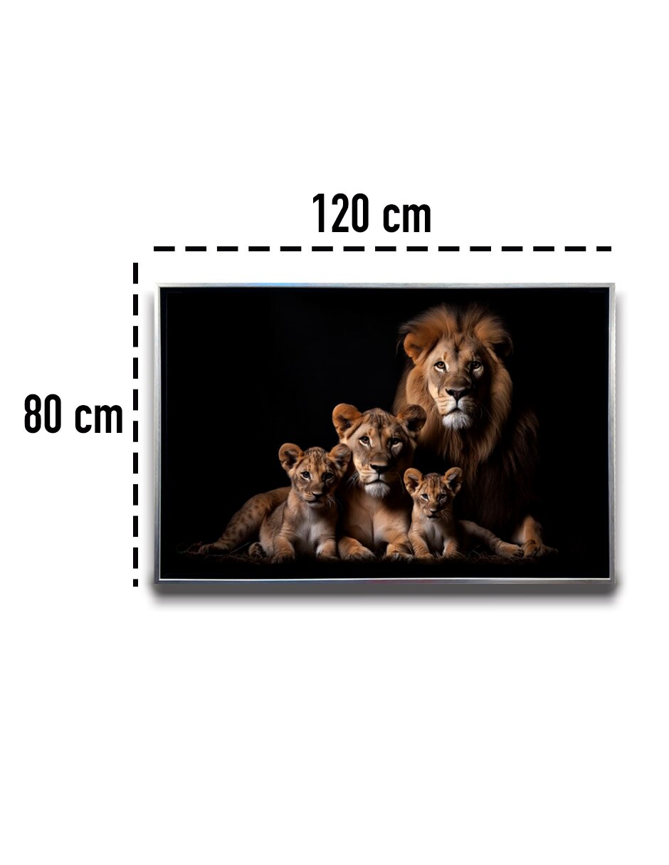 Cuadro decorativo leones de la selva calidad técnica impresión sublimacion premium 9
