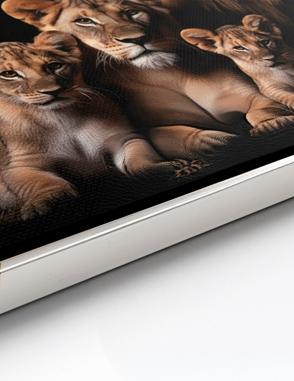 Cuadro decorativo leones de la selva calidad técnica impresión sublimacion premium 3