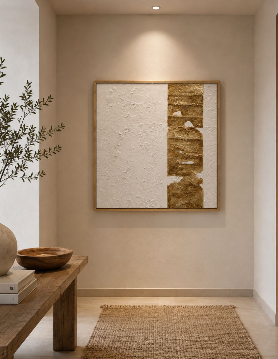 Cuadro decorativo Trazo Dorado