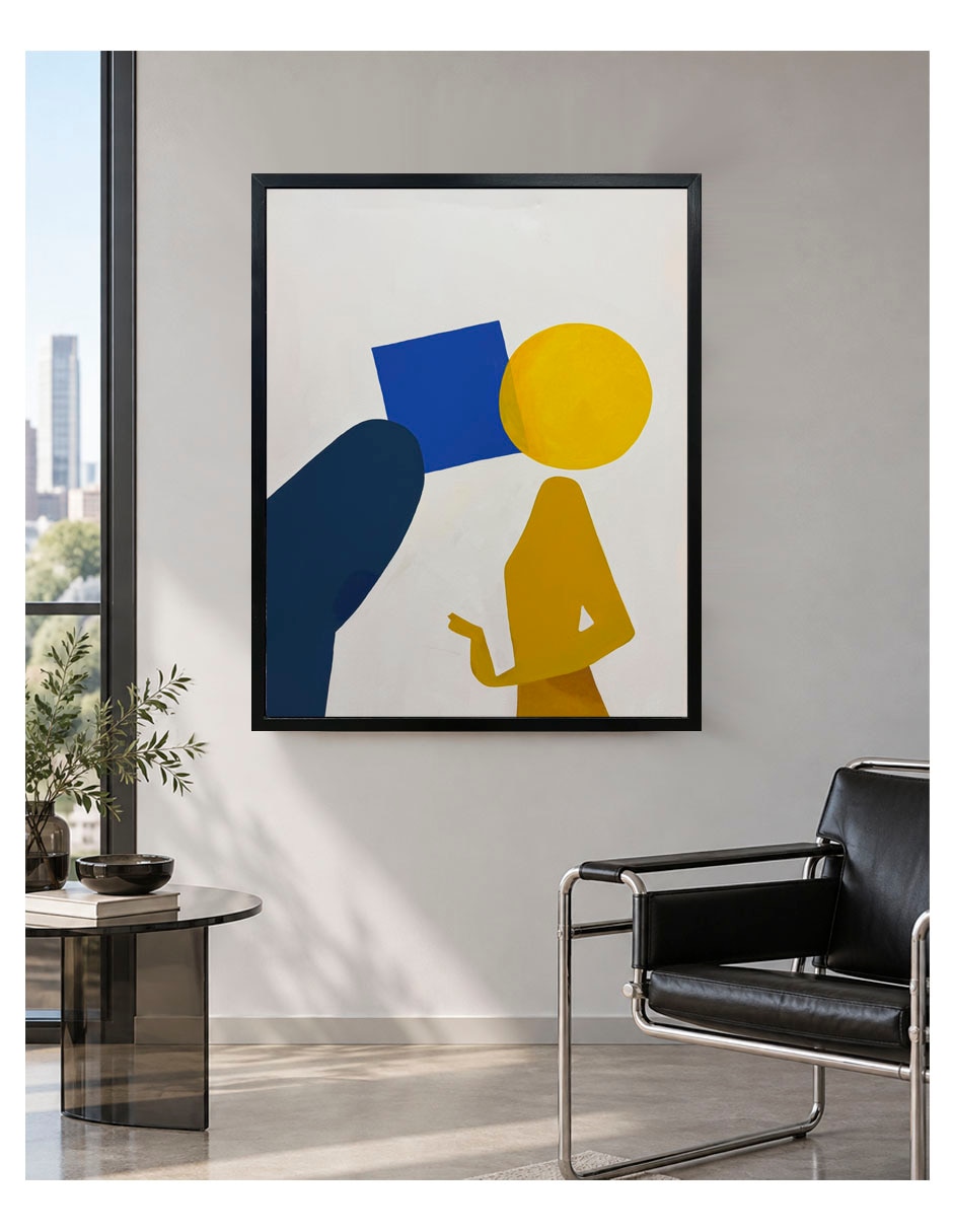 Pintura entre dos formas técnica acrílico 2
