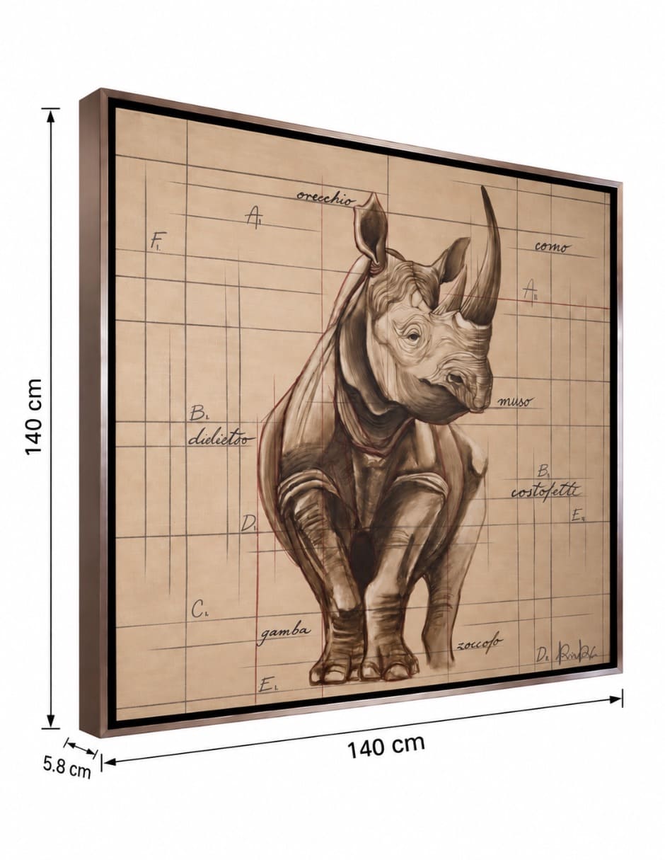 Pintura PINTURA RHINOCEROS técnica Técnica mixta PINTURA RHINOCEROS 7