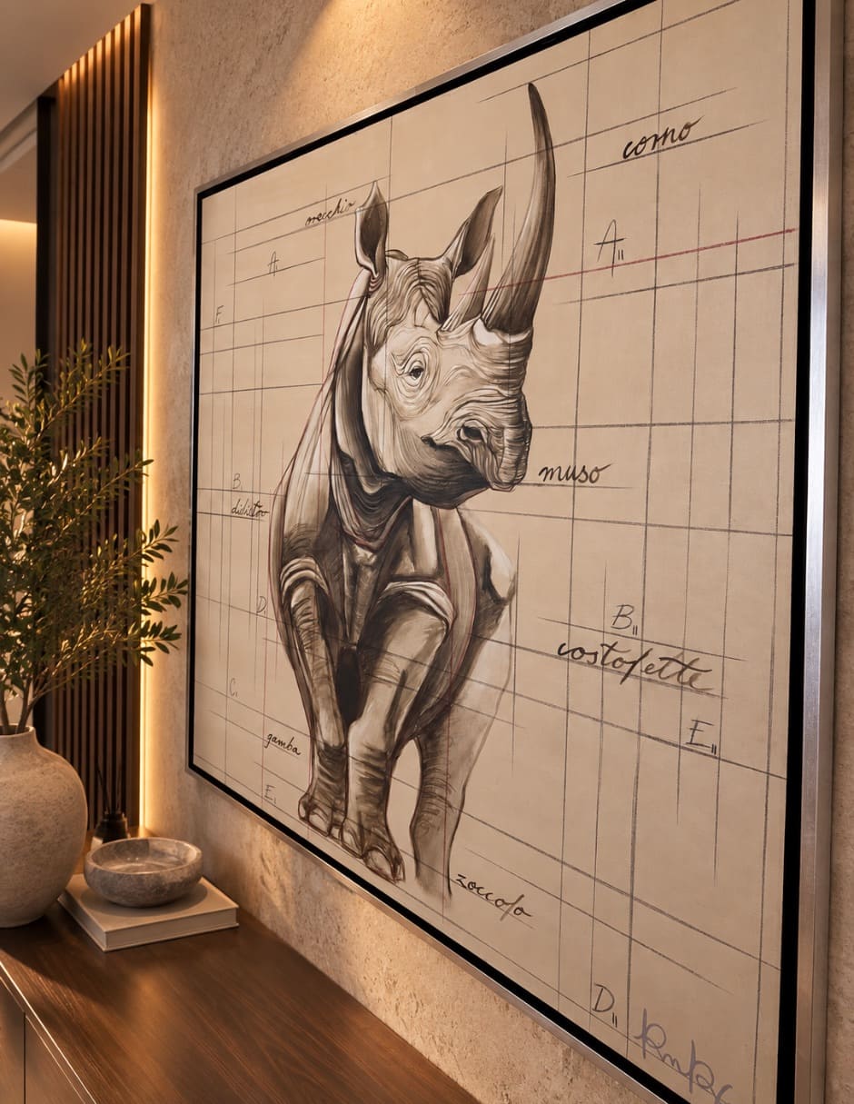 Pintura PINTURA RHINOCEROS técnica Técnica mixta PINTURA RHINOCEROS 5