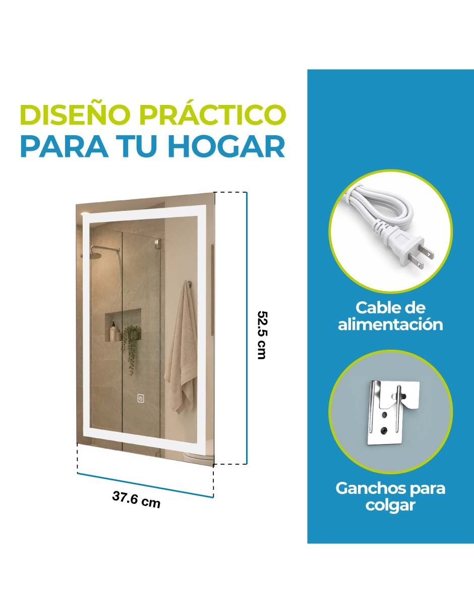Espejo con luz 7