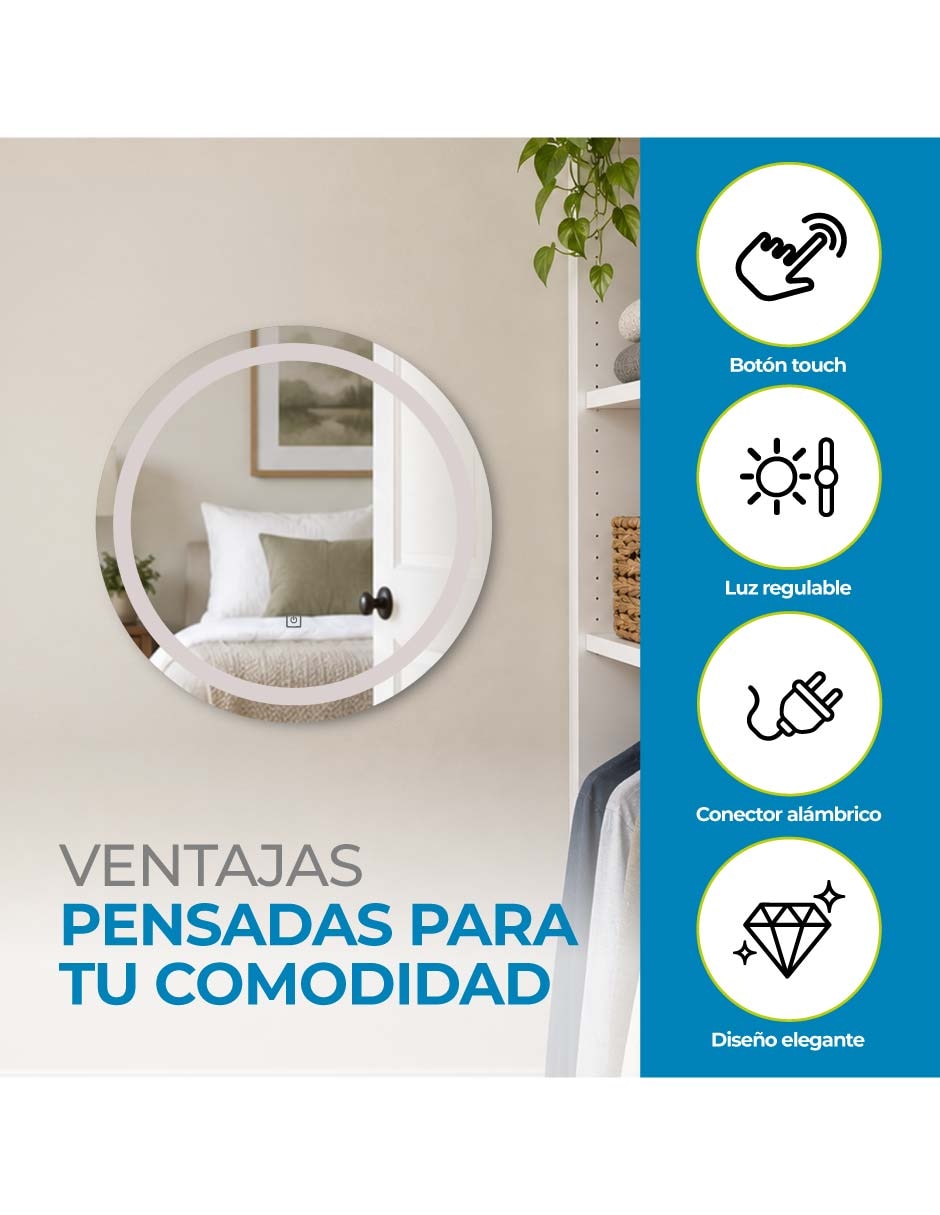 Espejo con luz 4