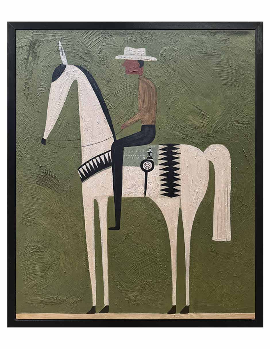 Pintura Cabalgandoando técnica Técnica mixta Contemporáneo