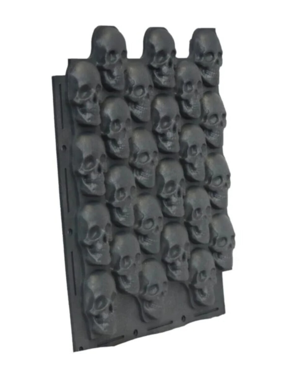 Figura decorativa de Cuadrado Calaveras Adorno de PVC 2