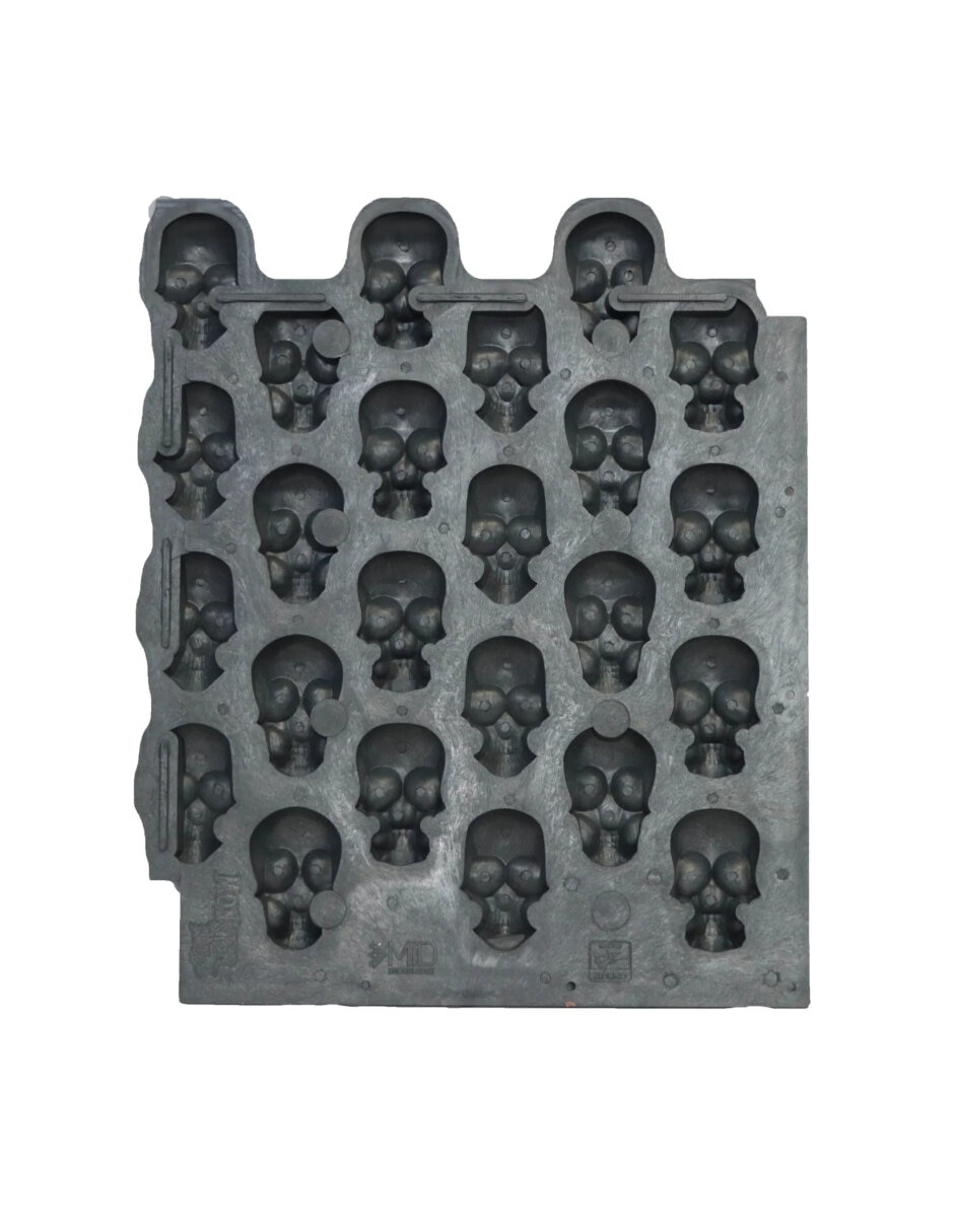 Figura decorativa de Cuadrado Calaveras Adorno de PVC 3