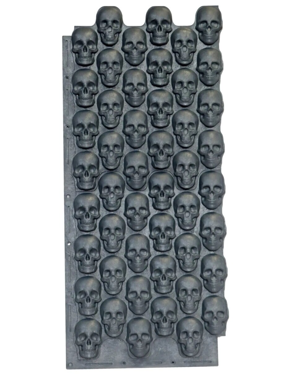 Figura decorativa de Cuadrado Calaveras Adorno de PVC 6