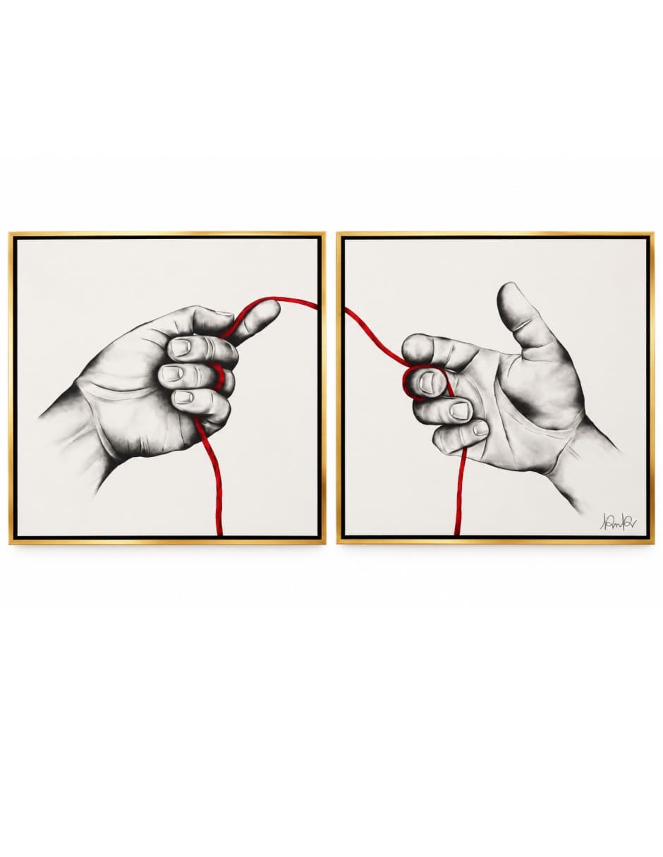 Pintura PINTURA HILO ROJO técnica Hecho a mano PINTURA HILO ROJO Pintura PINTURA HILO ROJO técnica Hecho a mano PINTURA HILO ROJO